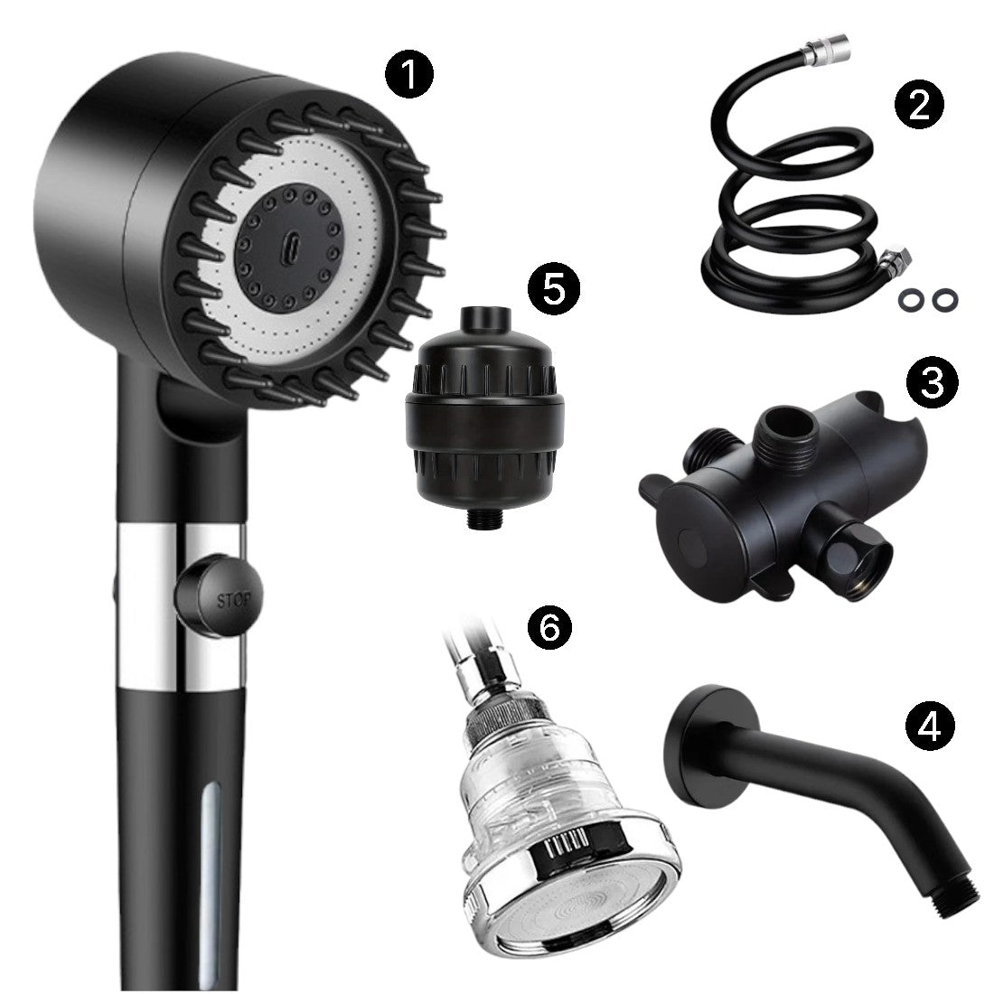 Alcachofa de ducha con filtro MineralStream