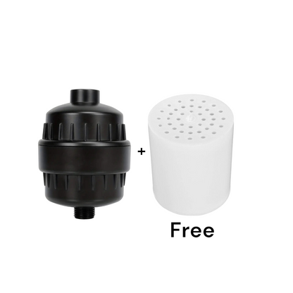 Filtro de ducha para agua dura con suministro de filtros de repuesto para 1 año: oferta por tiempo limitado