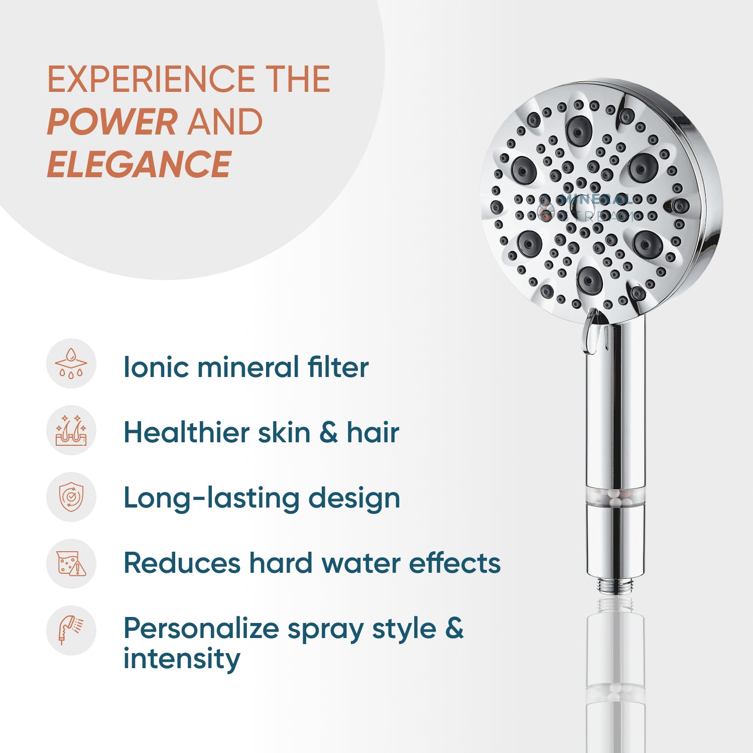 MineralStream Luxe 9 Mode High Press Shower -ducha (filtrado)